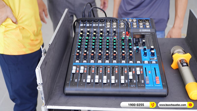 Lắp đặt dàn Line Array trị giá hơn 80 triệu cho Trường TH Times School tại Hà Nội (Temeisheng LT-15, Yamaha MG12XU, UGX12, BKSound M8) 