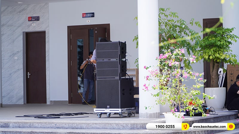 Lắp đặt dàn Line Array trị giá hơn 80 triệu cho Trường TH Times School tại Hà Nội (Temeisheng LT-15, Yamaha MG12XU, UGX12, BKSound M8) 