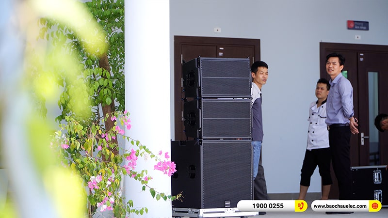 Lắp đặt dàn Line Array trị giá hơn 80 triệu cho Trường TH Times School tại Hà Nội (Temeisheng LT-15, Yamaha MG12XU, UGX12, BKSound M8) 
