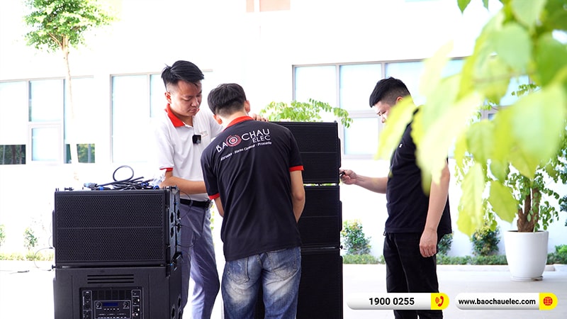 Lắp đặt dàn Line Array trị giá hơn 80 triệu cho Trường TH Times School tại Hà Nội (Temeisheng LT-15, Yamaha MG12XU, UGX12, BKSound M8) 