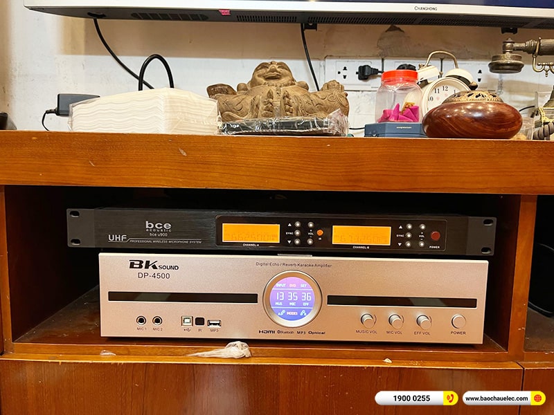 Lắp đặt dàn karaoke trị giá hơn 20 triệu cho anh Điền tại Hà Nội (JBL Pasion 12, BKSound DP4500) 