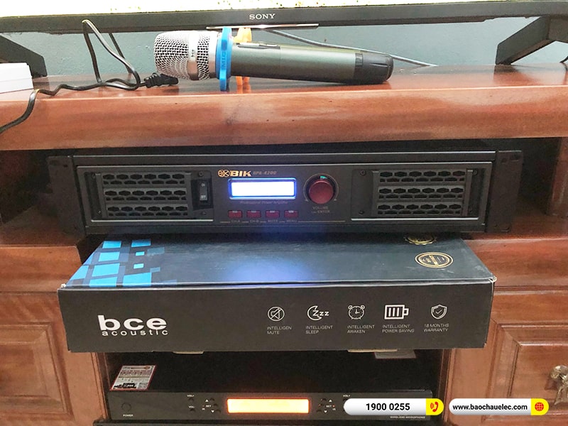Lắp đặt dàn karaoke BMB hơn 46tr cho anh Dương tại Hà Nội (BMB 1210SE, BPA-4200, KX180A, SW512C, UGX12 Plus) 