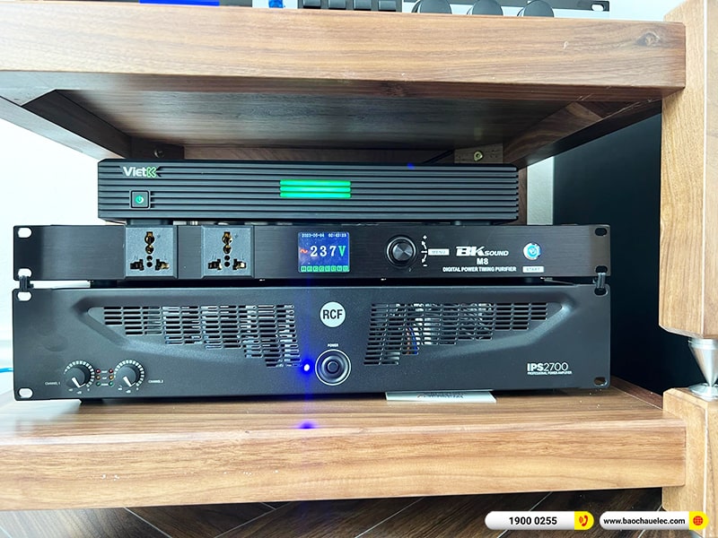 Lắp đặt dàn karaoke trị giá hơn 120 triệu cho anh Hồng tại Hà Nội (RCF CMAX 4110, IPS 2700, KX180A, Pasion 12SP, BBS S290D,…) 