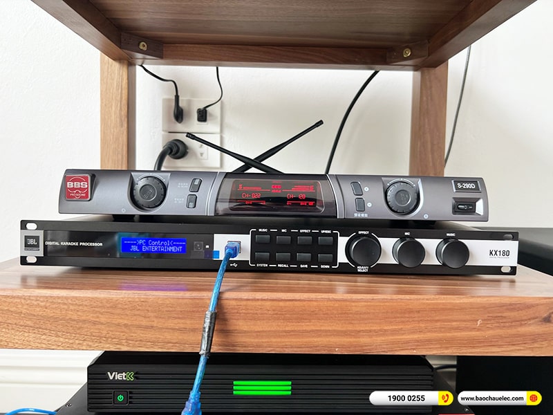 Lắp đặt dàn karaoke trị giá hơn 120 triệu cho anh Hồng tại Hà Nội (RCF CMAX 4110, IPS 2700, KX180A, Pasion 12SP, BBS S290D,…) 