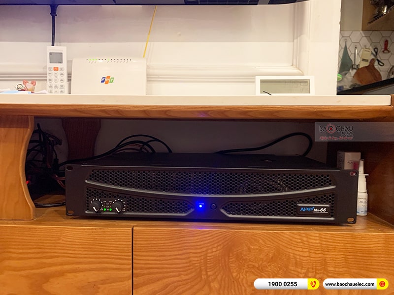 Lắp đặt dàn karaoke trị giá hơn 20 triệu cho anh Huyền tại Hà Nội (Alto AT1000II, APP-MZ46, BKSound DSP-9000 Plus, U900 Plus X) 