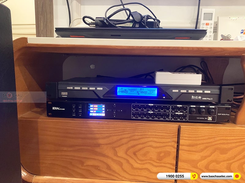 Lắp đặt dàn karaoke trị giá hơn 20 triệu cho anh Huyền tại Hà Nội (Alto AT1000II, APP-MZ46, BKSound DSP-9000 Plus, U900 Plus X) 