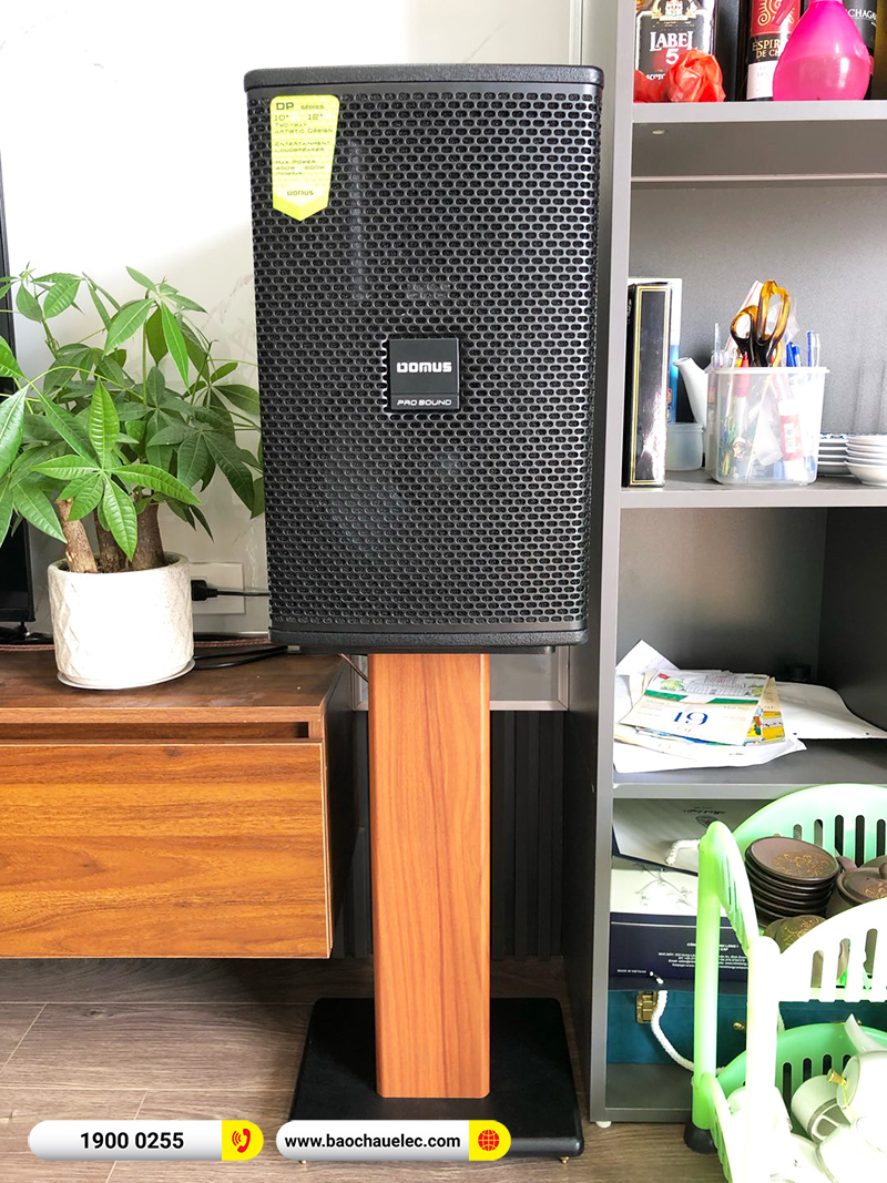 Lắp đặt dàn karaoke Domus khoảng 30tr cho anh Thành tại Hà Nội (Domus DP6100 Max, VM420A, X6 Luxury, SW512B, UGX12 Gold) 