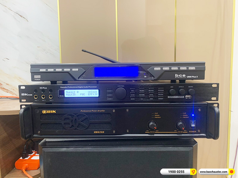 Lắp đặt dàn karaoke trị giá hơn 30 triệu cho anh Trung tại Hà Nội (BMB 880SE, VM620A, X5 Plus, SW612B, U900 Plus X) 