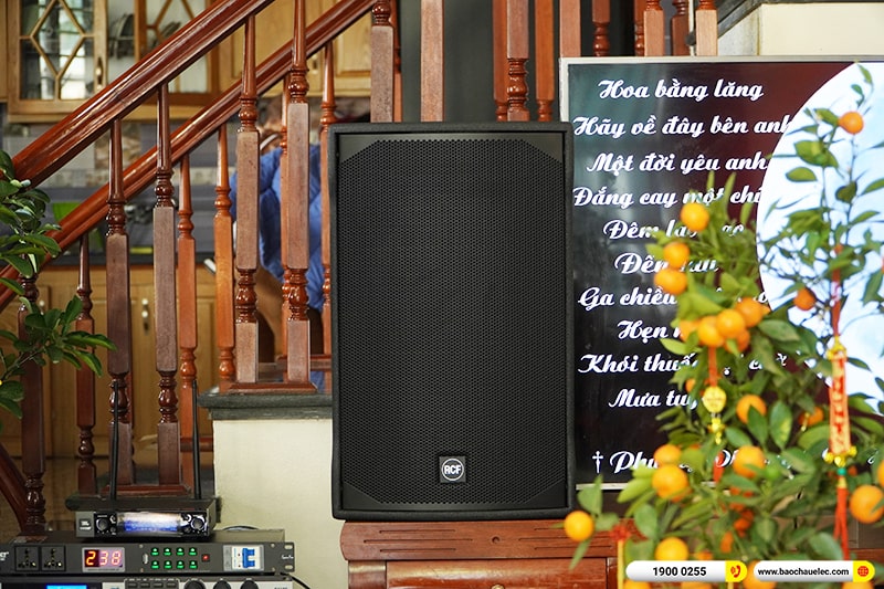 Lắp đặt dàn karaoke trị giá gần 70 triệu cho chú Thi tại Hà Nội (RCF EMAX 3112 MK2, VM820A, KX180A, SW612C, JBL VM200)