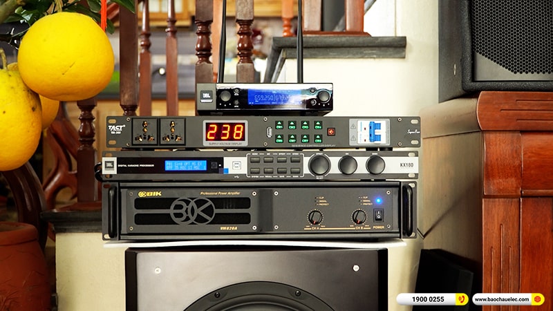 Lắp đặt dàn karaoke trị giá gần 70 triệu cho chú Thi tại Hà Nội (RCF EMAX 3112 MK2, VM820A, KX180A, SW612C, JBL VM200)