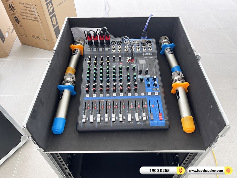 Lắp đặt dàn Line Array trị giá hơn 80 triệu cho Trường THCS Times School tại Hà Nội (Temeisheng LT-15, Yamaha MG12XU, UGX12, BKSound M8)