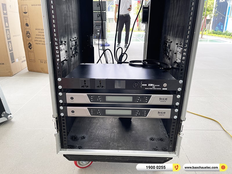 Lắp đặt dàn Line Array trị giá hơn 80 triệu cho Trường THCS Times School tại Hà Nội (Temeisheng LT-15, Yamaha MG12XU, UGX12, BKSound M8)