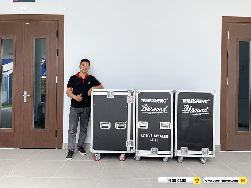 Lắp đặt dàn Line Array trị giá hơn 80 triệu cho Trường THCS Times School tại Hà Nội (Temeisheng LT-15, Yamaha MG12XU, UGX12, BKSound M8)
