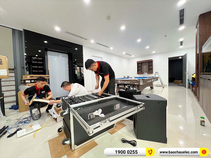 Lắp đặt phòng karaoke, nghe nhạc, xem phim hơn 340tr cho chú Nghiệp tại Hà Nội (CMAX 4112, IPS 2.5K, VM420A, FP14000, K9900II Luxury,…)