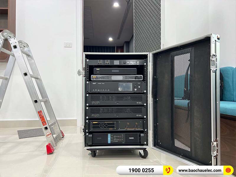 Lắp đặt phòng karaoke, nghe nhạc, xem phim hơn 340tr cho chú Nghiệp tại Hà Nội (CMAX 4112, IPS 2.5K, VM420A, FP14000, K9900II Luxury,…)