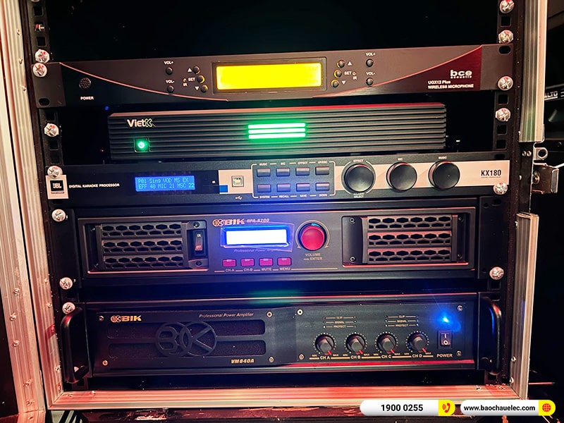 Lắp đặt phòng karaoke VIP gần 90tr cho anh Tuấn Anh tại Hà Nội (BJ-S968, DP6120 Max, VM840A, BPA-8200, KX180A, Sub18+,…) 