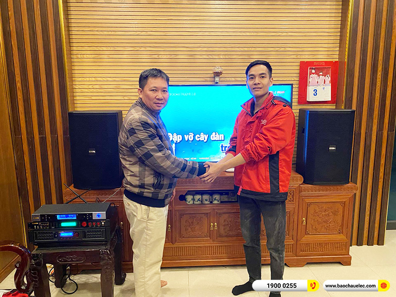 Lắp đặt dàn karaoke trị giá gần 40 triệu cho anh Bằng tại Hà Nội (BIK BSP 412II, BPA-6200, BPR-5600, BIK BJ-U500) 