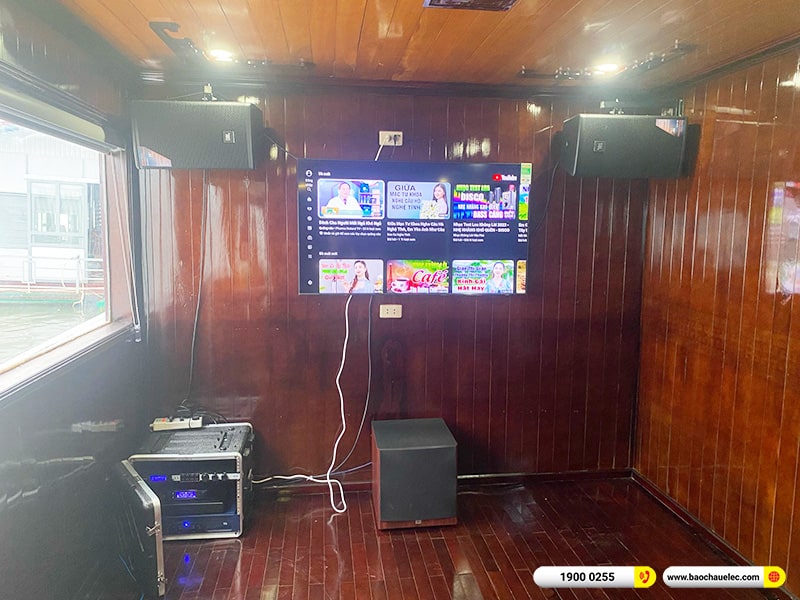 Lắp đặt dàn karaoke du thuyền trị giá hơn 180 triệu cho anh Hậu tại Hà Nội (JBL MTS10, Crown T5, KX180A, JBL A120P, VM300, 4K Plus 4TB, Màn 22inch,…) 