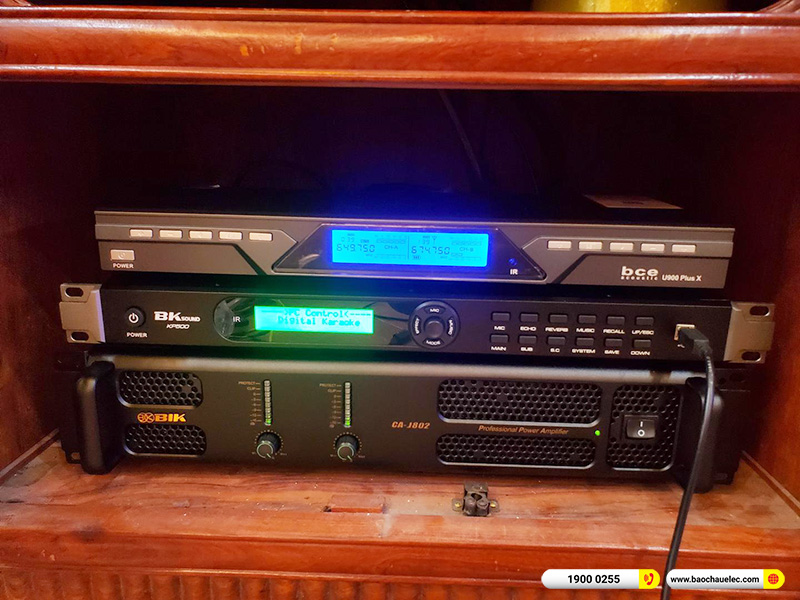 Lắp đặt dàn karaoke JBL hơn 46tr cho anh Học tại Hà Nội (JBL XS12, BIK CA-J802, BKSound KP500, U900 Plus X)