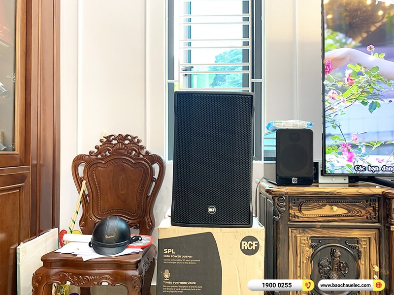 Lắp đặt dàn karaoke RCF hơn 130tr cho anh Hưng tại Hà Nội (RCF CMAX 4112, IPS 2.5K, KX180A, 705ASII, JBL VM300)