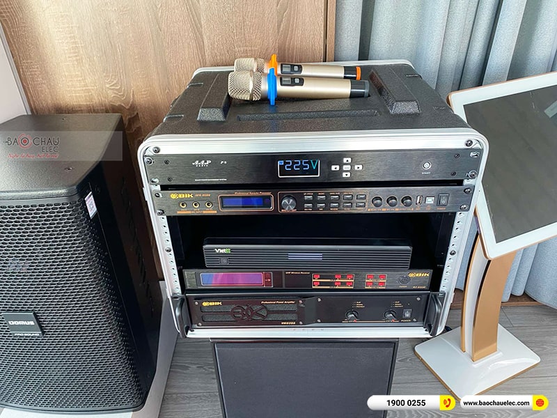 Lắp đặt dàn karaoke trị giá hơn 60 triệu cho anh Quân tại Hà Nội (Domus DP6120 Max, VM620A, BPR-8500, BJ-W25A, 4K Plus 4TB, Màn 22inch, BJ-U550,…)