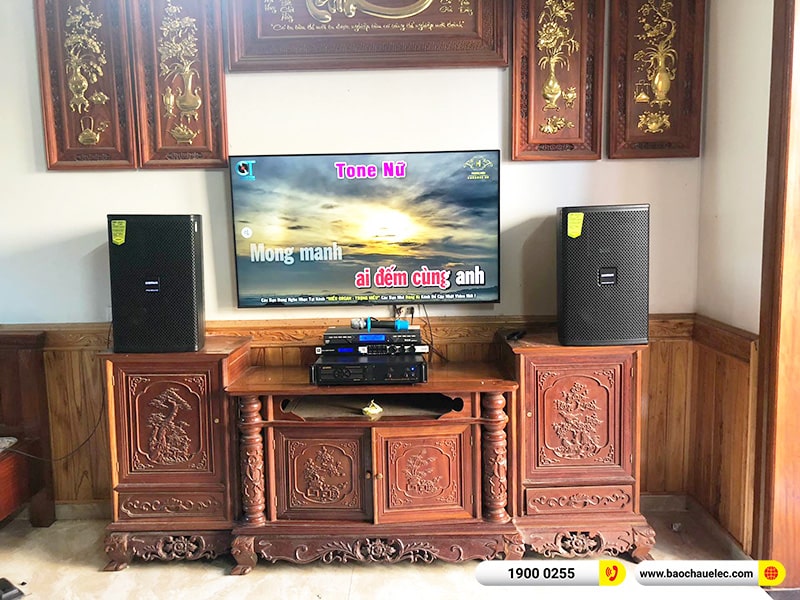 Dàn karaoke gia đình anh Thanh