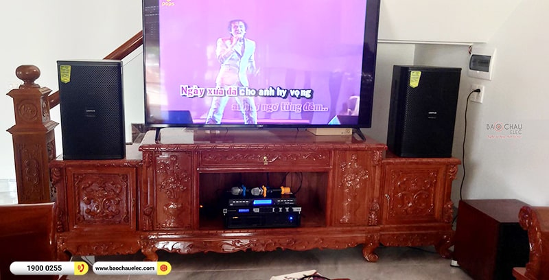 Lắp đặt dàn karaoke trị giá gần 40 triệu cho anh Tùng tại Hà Nội (Domus DP6120 Max, VM620A, KX180A, SW512-C, U900 Plus X) 