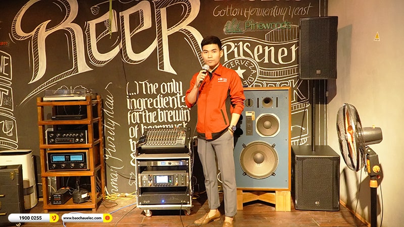 Lắp đặt d&agrave;n &acirc;m thanh trị gi&aacute; gần 200 triệu cho qu&aacute;n Cheers Craft Beer & Steak tại H&agrave; Nội (CMAX 4112, IPS 2.5K, Eon 710, Behringer X32, 705AS II,&hellip;) 