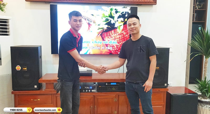 Lắp đặt dàn karaoke trị giá hơn 70 triệu cho anh Công tại Hà Nội (BMB BCSS 1212SE, DAD950, KX180A, SW815, JBL VM200, BKSound M8) 