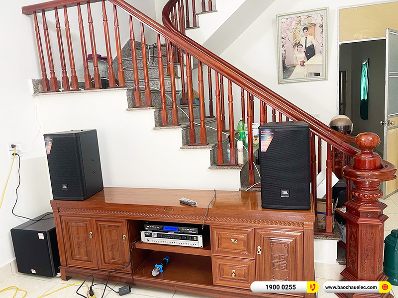Lắp đặt d&agrave;n karaoke JBL 32tr cho anh Đức tại Hải Dương (JBL MTS10, BKSound DP3600 New, SW512B, U900 Plus X)