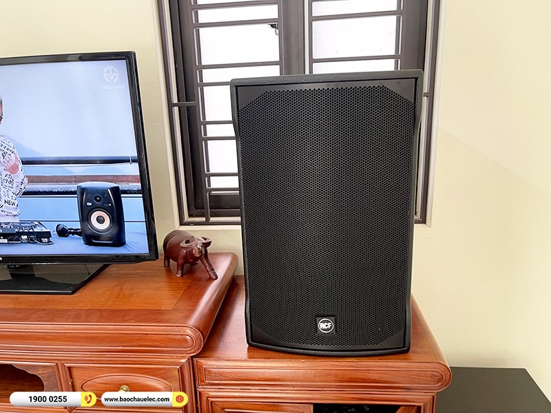 Lắp đặt dàn karaoke RCF 64tr cho anh Thuận tại Hà Nội (RCF EMAX 3112 MK2, BPA-8200, KX180A, BJ-W25A, S290D)