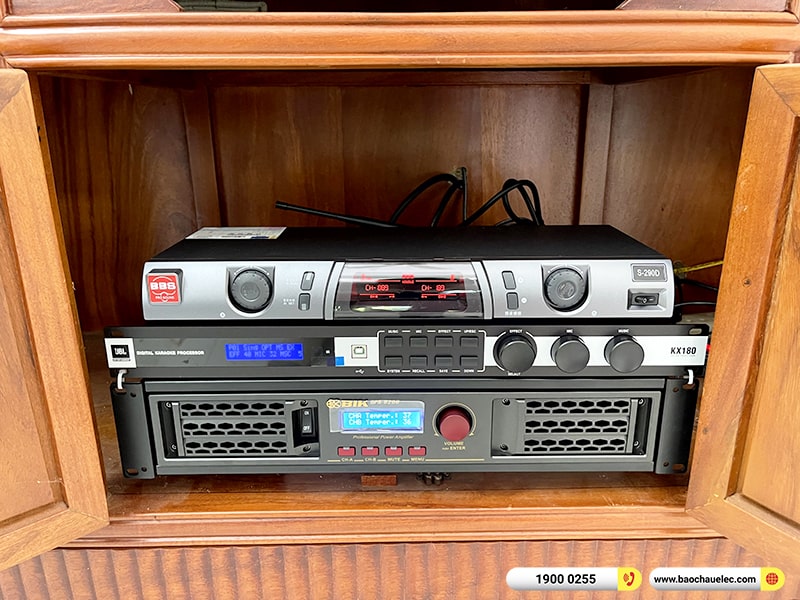Lắp đặt dàn karaoke RCF 64tr cho anh Thuận tại Hà Nội (RCF EMAX 3112 MK2, BPA-8200, KX180A, BJ-W25A, S290D)