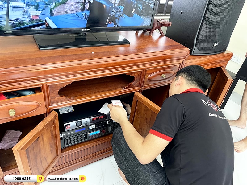 Lắp đặt dàn karaoke RCF 64tr cho anh Thuận tại Hà Nội (RCF EMAX 3112 MK2, BPA-8200, KX180A, BJ-W25A, S290D)