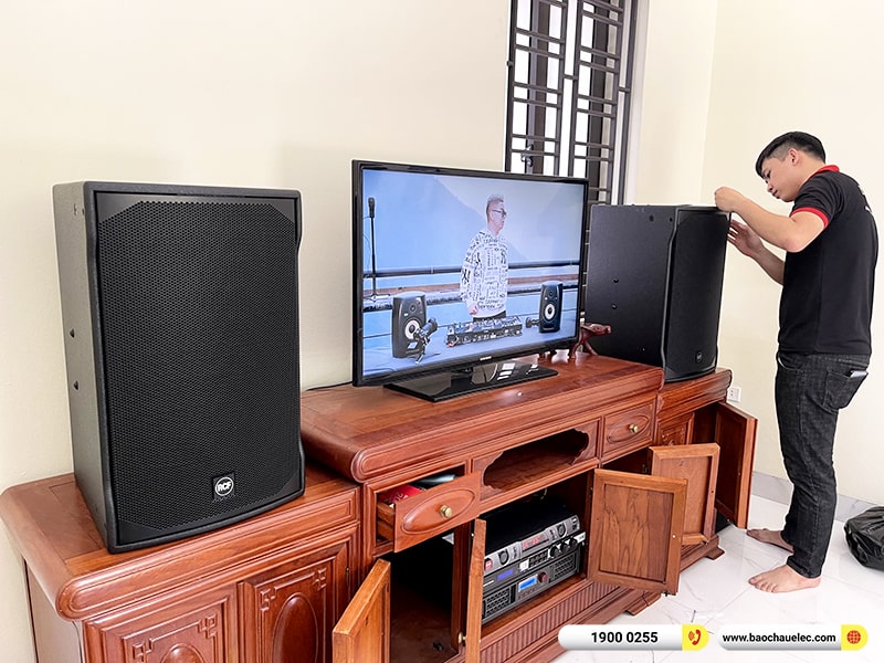 Lắp đặt dàn karaoke RCF 64tr cho anh Thuận tại Hà Nội (RCF EMAX 3112 MK2, BPA-8200, KX180A, BJ-W25A, S290D)