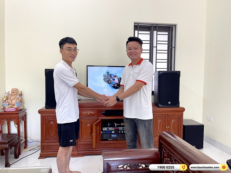 Lắp đặt dàn karaoke RCF 64tr cho anh Thuận tại Hà Nội (RCF EMAX 3112 MK2, BPA-8200, KX180A, BJ-W25A, S290D)