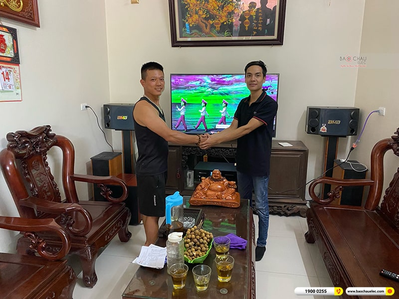Lắp đặt dàn karaoke trị giá hơn 30 triệu cho anh Tuấn tại Hà Nội 