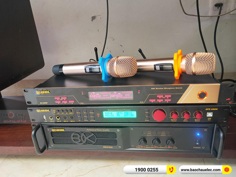 Loa sub BIK BJ- W66 Plus sở hữu thiết kế khỏe khoắn và hiện đại, khả năng trình diễn tuyệt vời, tái tạo âm trầm mạnh mẽ, chắc chắn. Hình ảnh bộ dàn được lắp đặt và bàn giao cho gia đình: