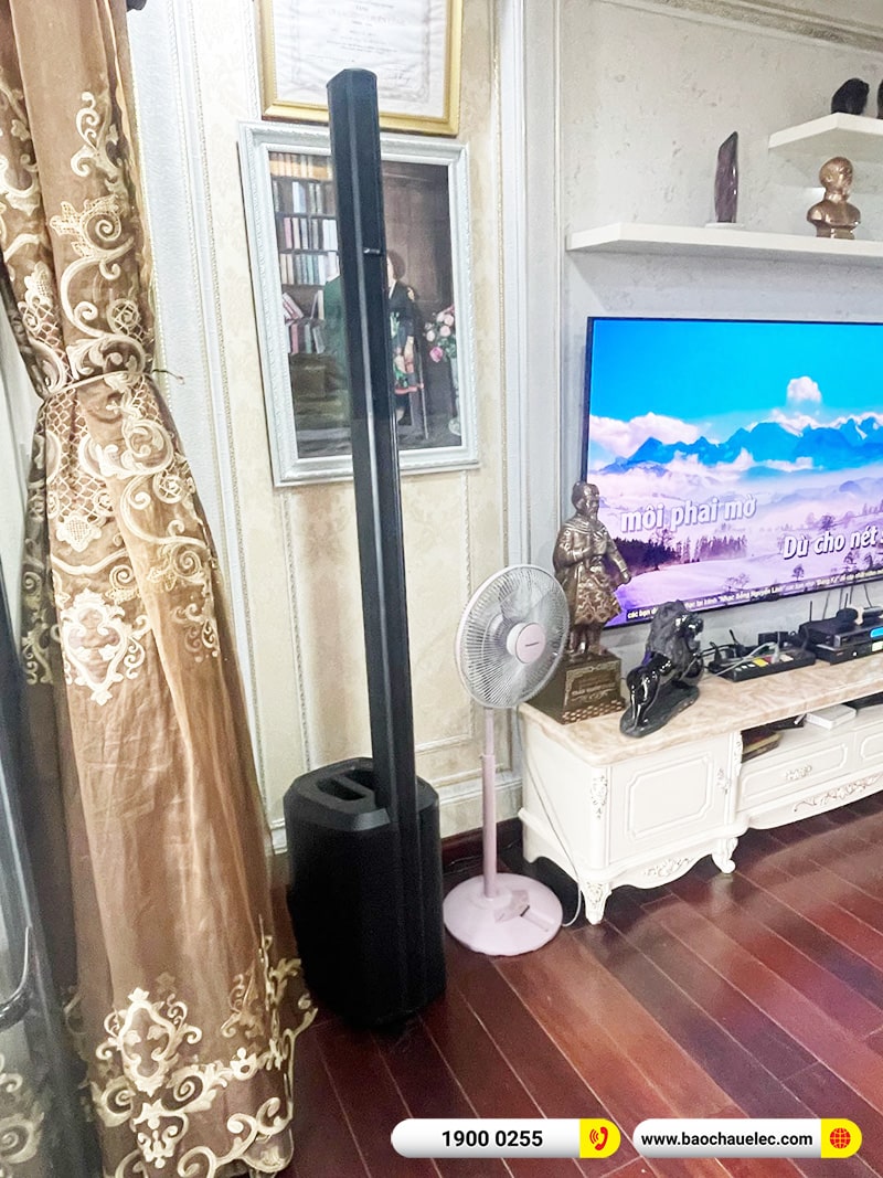 Lắp đặt dàn karaoke, loa Bose di động trị giá hơn 60 triệu cho chú Thụy tại Hà Nội (Bose L1 Pro8, KSP50,BMB WB5000) 