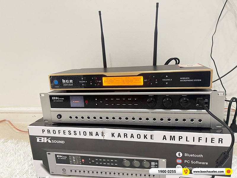 Lắp đặt dàn karaoke Denon hơn 34tr cho anh Quang Anh tại Hà Nội (Denon DN512, BKSound DP3600 New, UGX12 Gold)