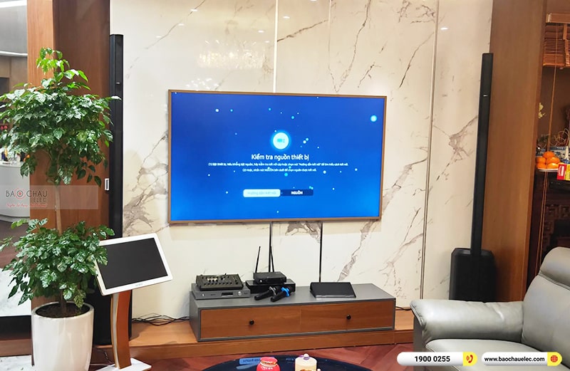 Lắp đặt d&agrave;n karaoke, loa Bose di động&nbsp;cho anh Sơn tại H&agrave; Nội (Bose L1 Pro8, Mixer Bose T8S, VM300, K-Plus 6TB, M&agrave;n 22 inch)