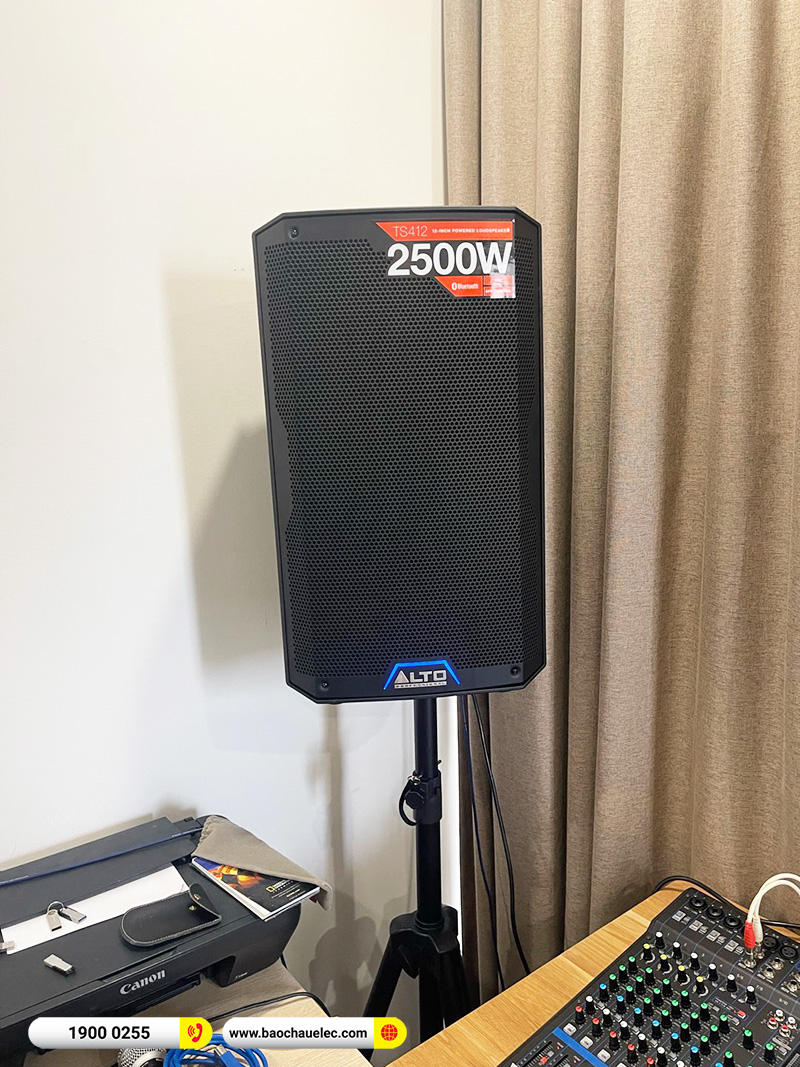 Lắp đặt dàn âm thanh trị giá hơn 40 triệu cho khách hàng tại Hà Nội (Alto TS412, Alto TS310, Yamaha MG12XU)