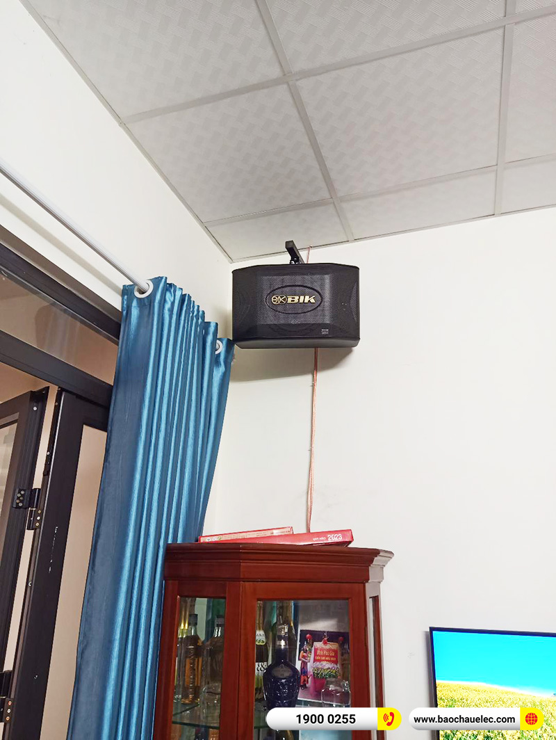 Lắp đặt dàn karaoke trị giá khoảng 20 triệu cho chị Liễu tại Hà Nội (Bik BQ-S63, BKSound DKA 5500)