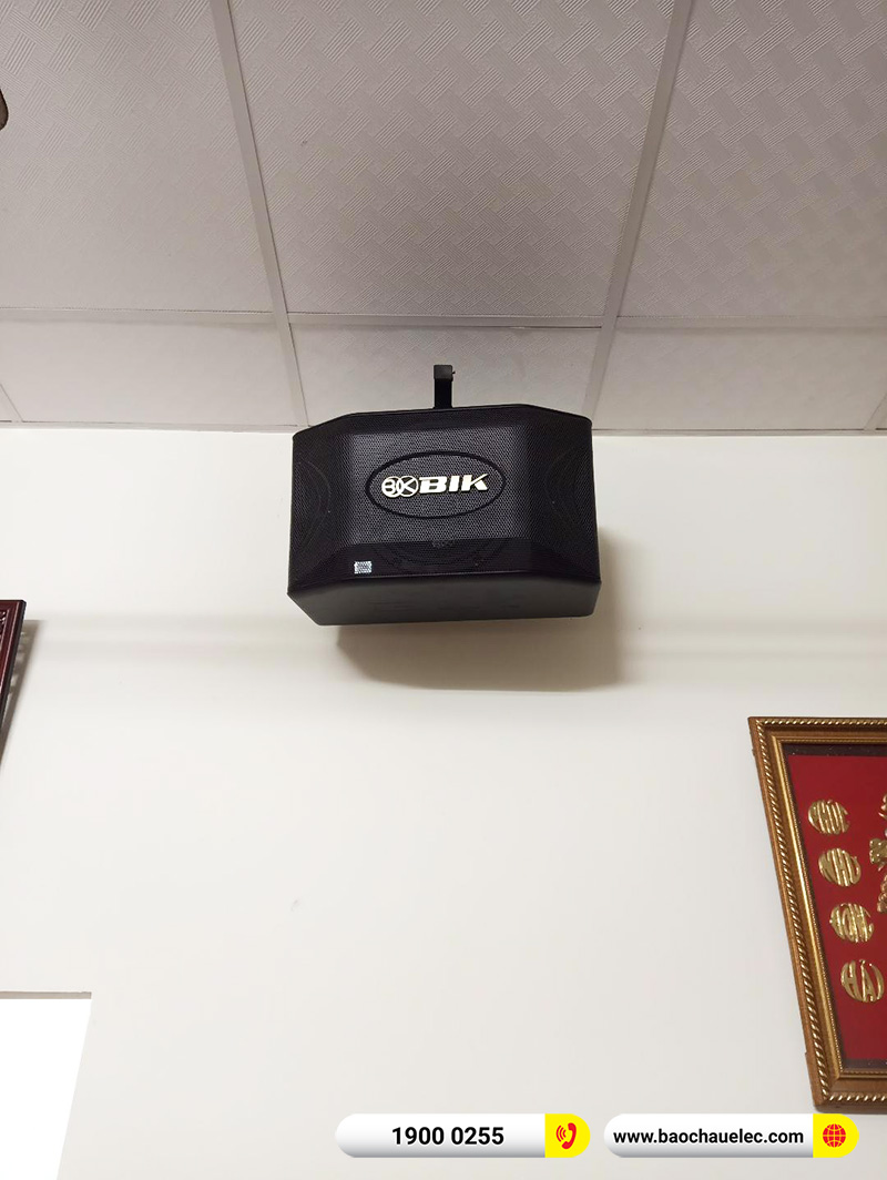Lắp đặt dàn karaoke trị giá khoảng 20 triệu cho chị Liễu tại Hà Nội (Bik BQ-S63, BKSound DKA 5500)