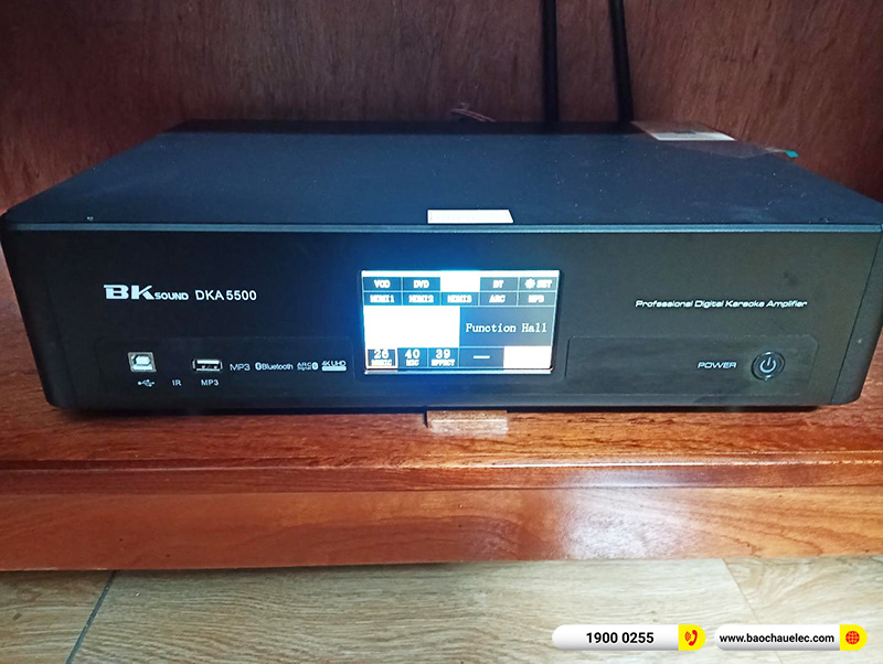 Lắp đặt dàn karaoke trị giá khoảng 20 triệu cho chị Liễu tại Hà Nội (Bik BQ-S63, BKSound DKA 5500)