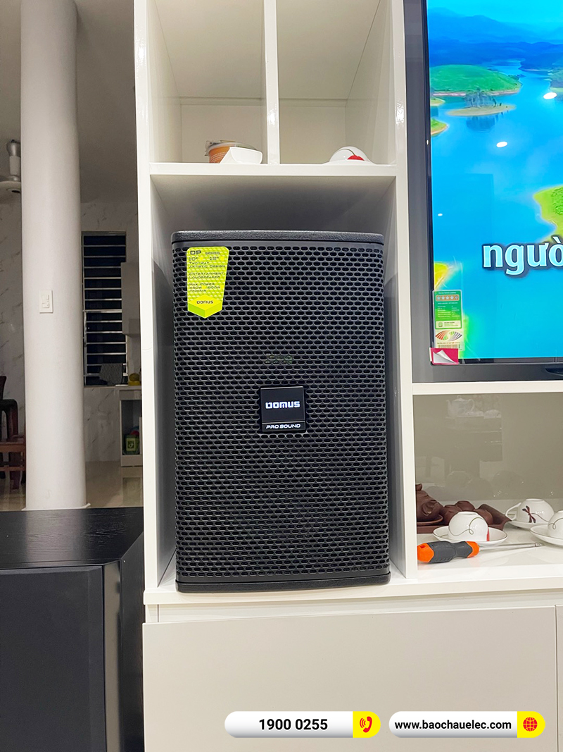 Lắp đặt dàn karaoke Domus hơn 25tr cho chú Hào tại Hà Nội (Domus DP6100 Max, BKSound DKA 8500, SW612B) 