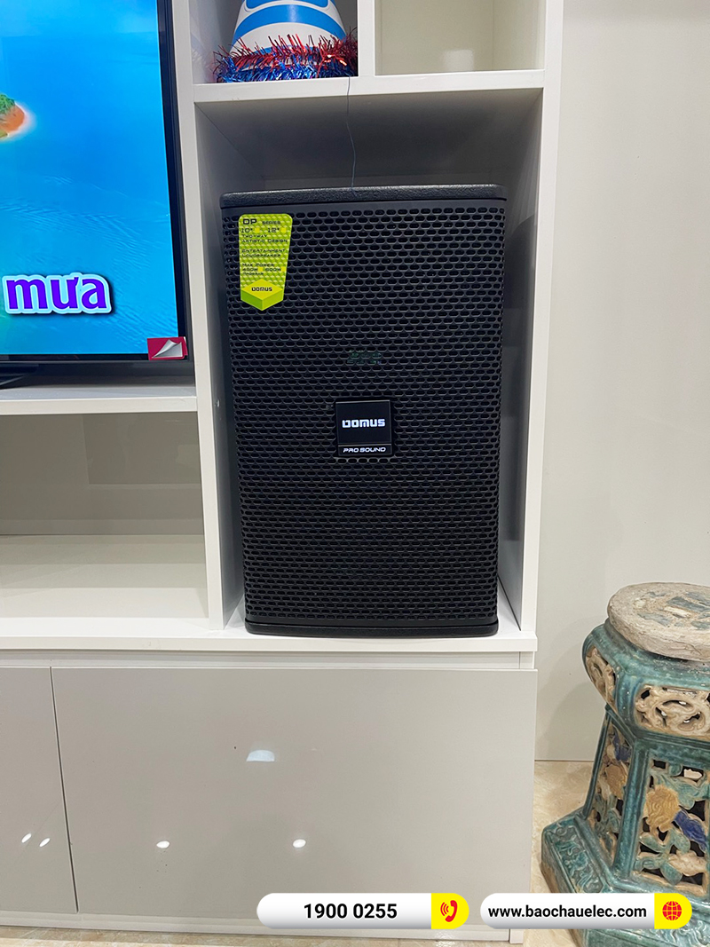 Lắp đặt dàn karaoke Domus hơn 25tr cho chú Hào tại Hà Nội (Domus DP6100 Max, BKSound DKA 8500, SW612B) 