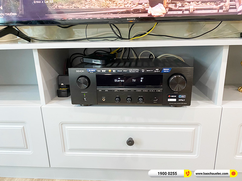 Lắp đặt dàn nghe nhạc trị giá hơn 30 triệu cho chị Mai tại Hà Nội (Klipsch RP-5000F II, Denon DRA-800H)