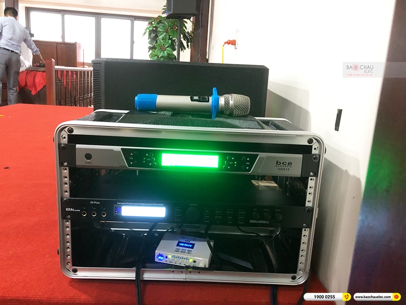 Lắp đặt hệ thống âm thanh nhà hàng Năm Sao của anh Hoàng tại Hà Nội (Alto TS412, BKSound X5 Plus, Alto TS312S, BCE UGX12) 