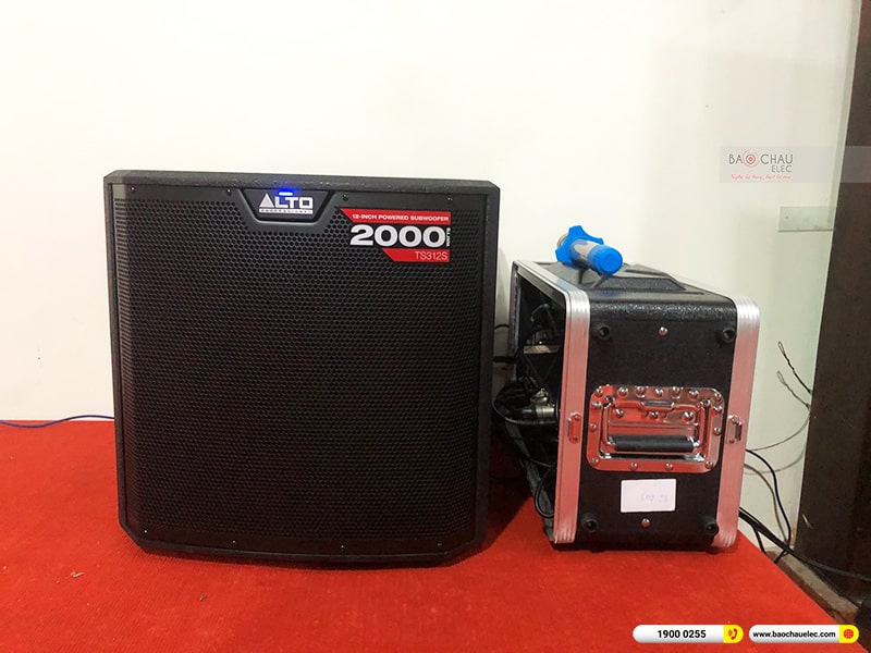 Lắp đặt hệ thống âm thanh nhà hàng Năm Sao của anh Hoàng tại Hà Nội (Alto TS412, BKSound X5 Plus, Alto TS312S, BCE UGX12) 