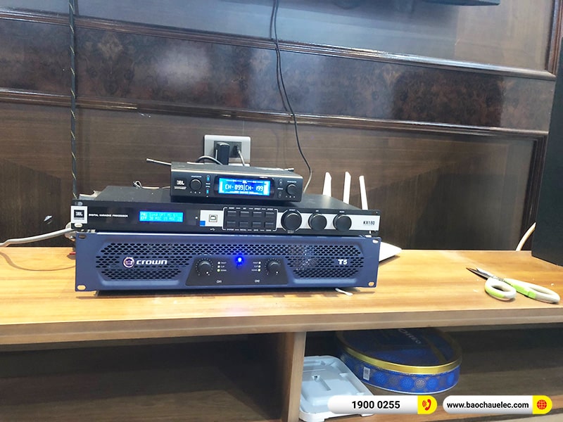 Lắp đặt dàn karaoke JBL 50tr cho anh Toán tại Hà Nội (JBL XS10, Crown T5, JBL KX180A, JBl VM300) 